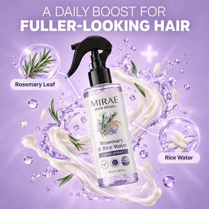 Rosemary + Rice Water Spray